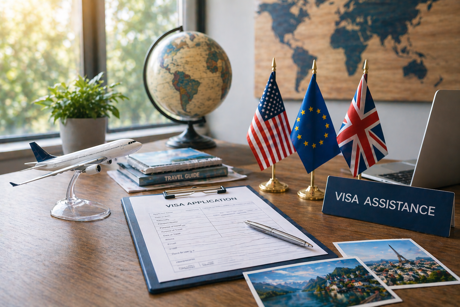 Visa assistance services for international travel with documentation support and Schengen visa from UK guidance